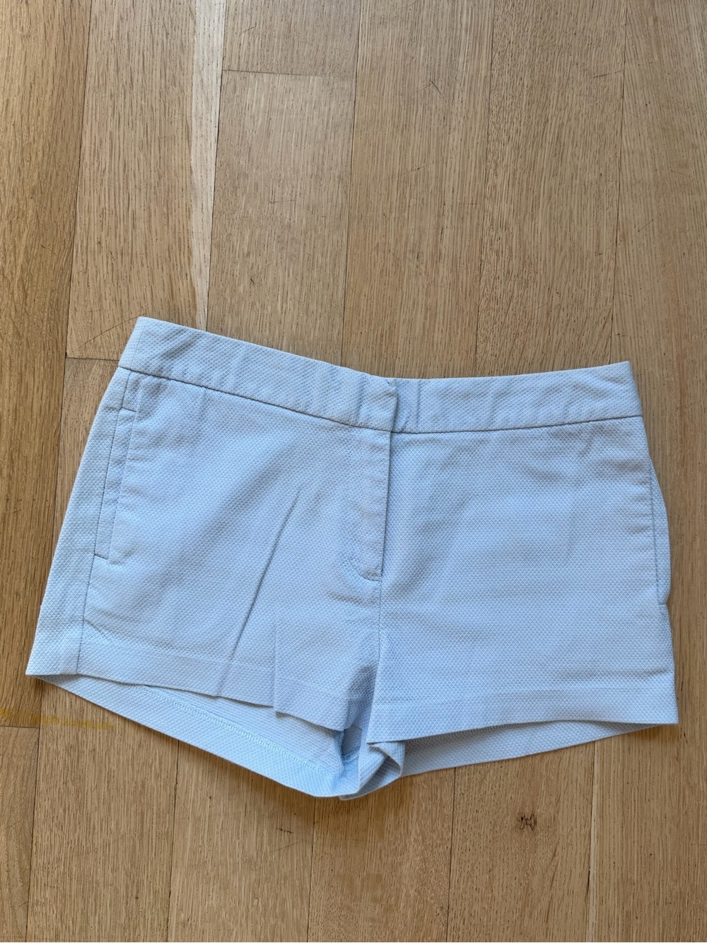 Light Blue Women's Tailored Mini Shorts